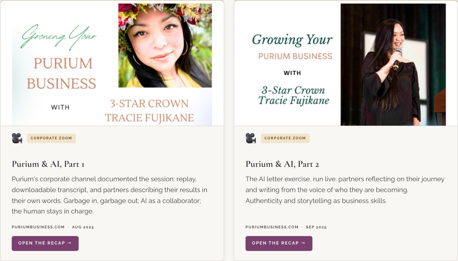 Bringing AI to Purium: the convention talk, the tools and the company's own record