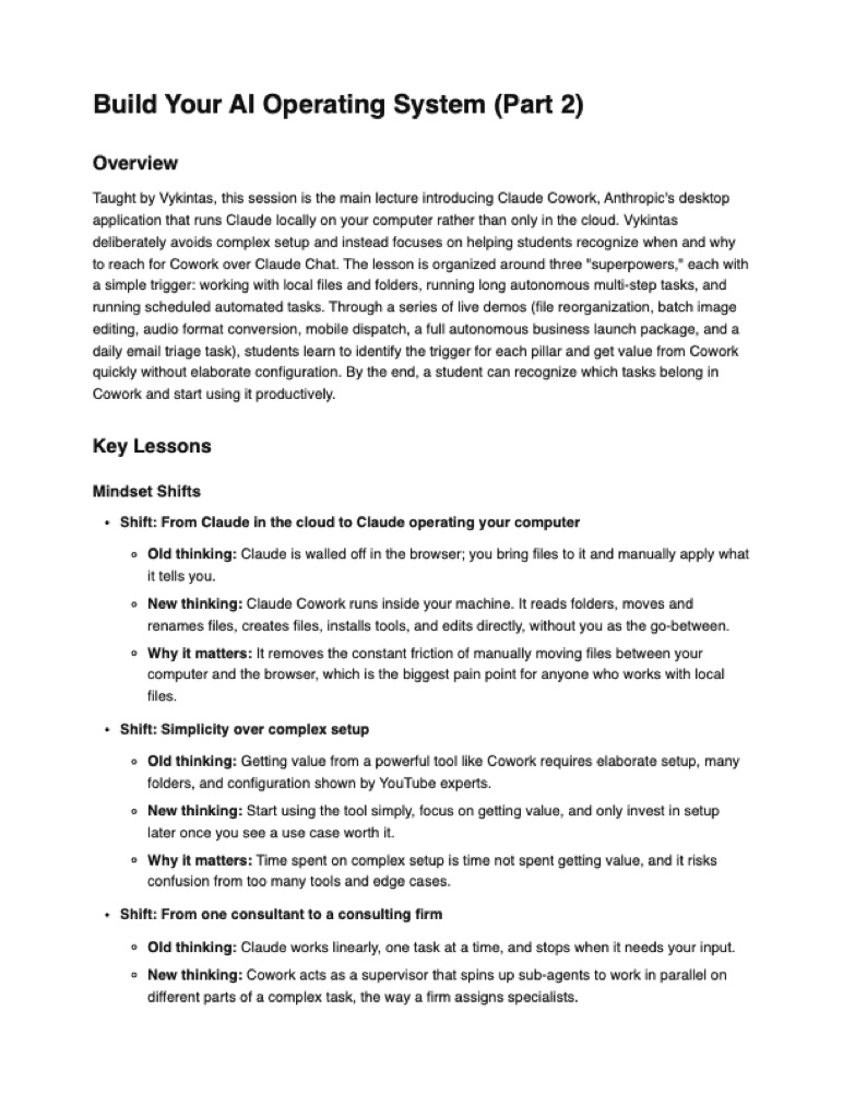 First page of The faithful summary